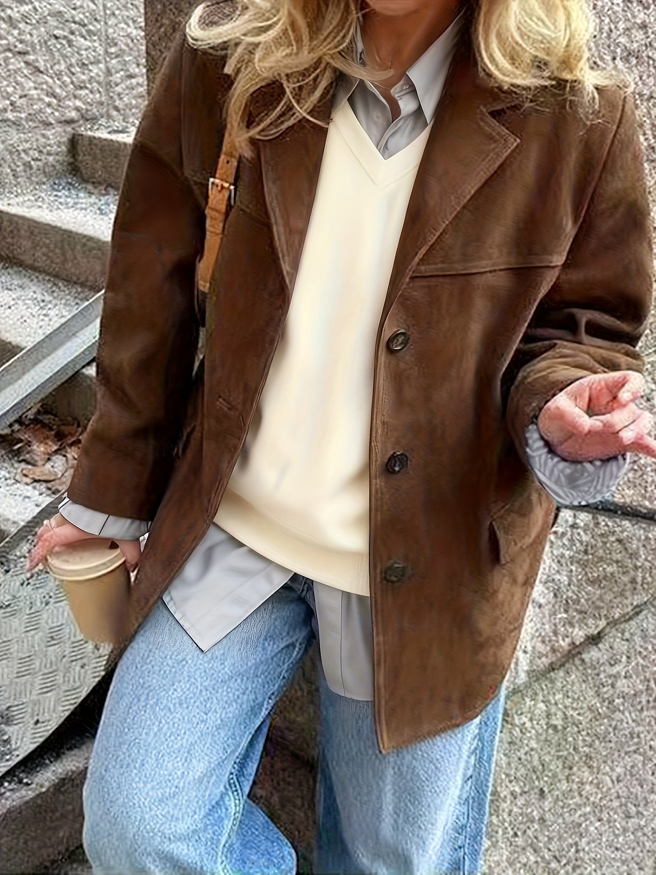 Jacke Damen | Reverskragen & Knopfleiste