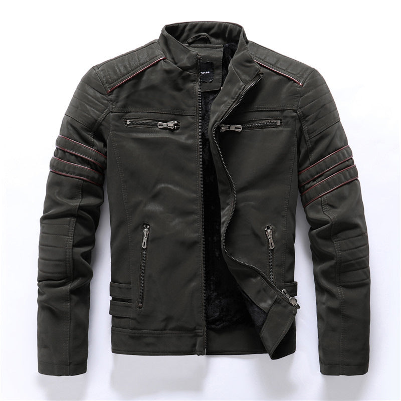 Jacke Herren | Biker-Look & Wärmend