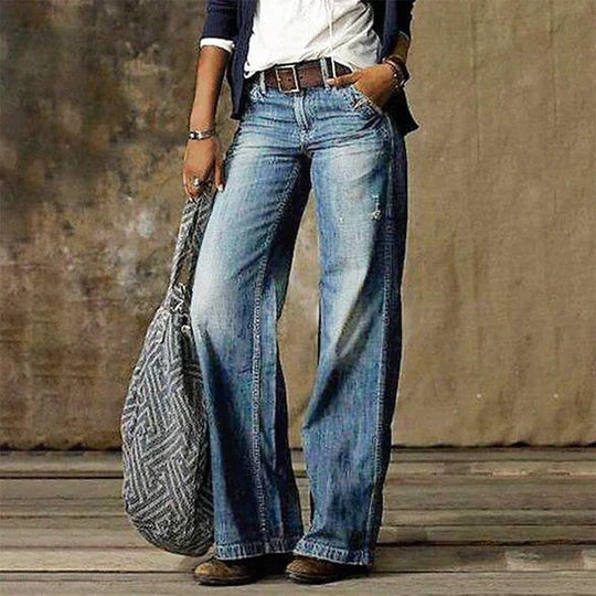 Jeans Damen | Hoher Bund & Weites Bein 1