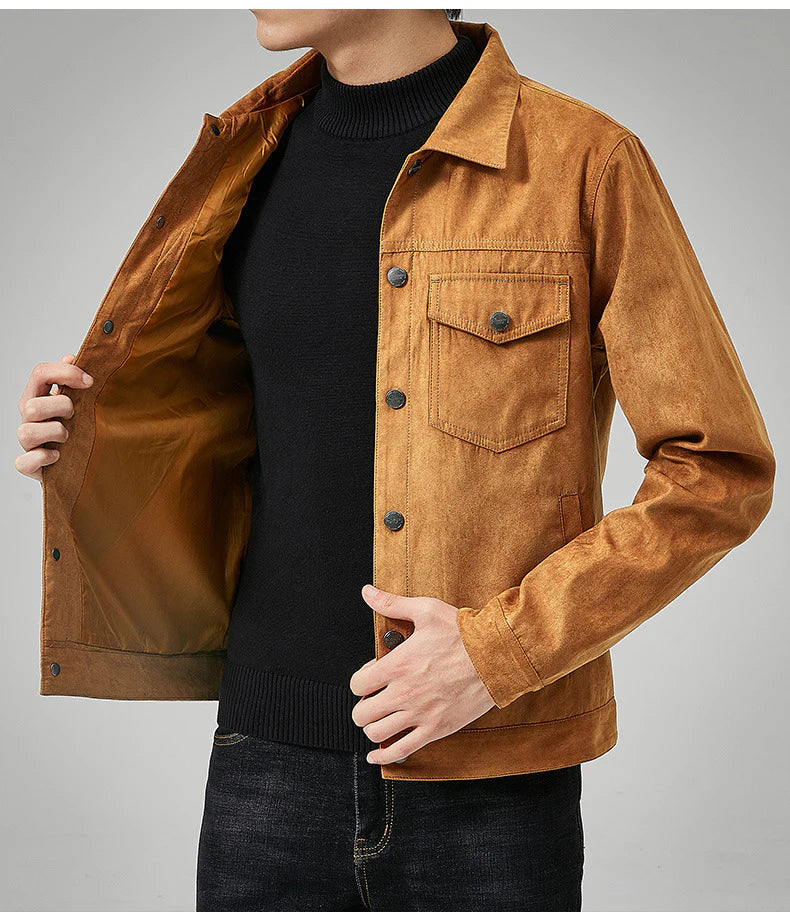 Jeans Jacke Herren | Lässig & Robust mit Brusttaschen