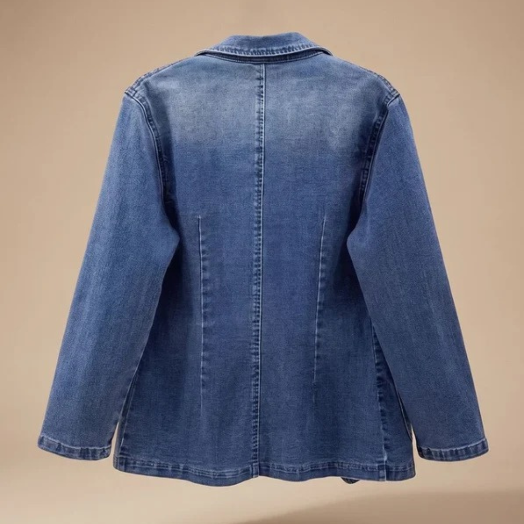Jeansblazer Damen | Revers Design & Vielseitig Kombinierbar