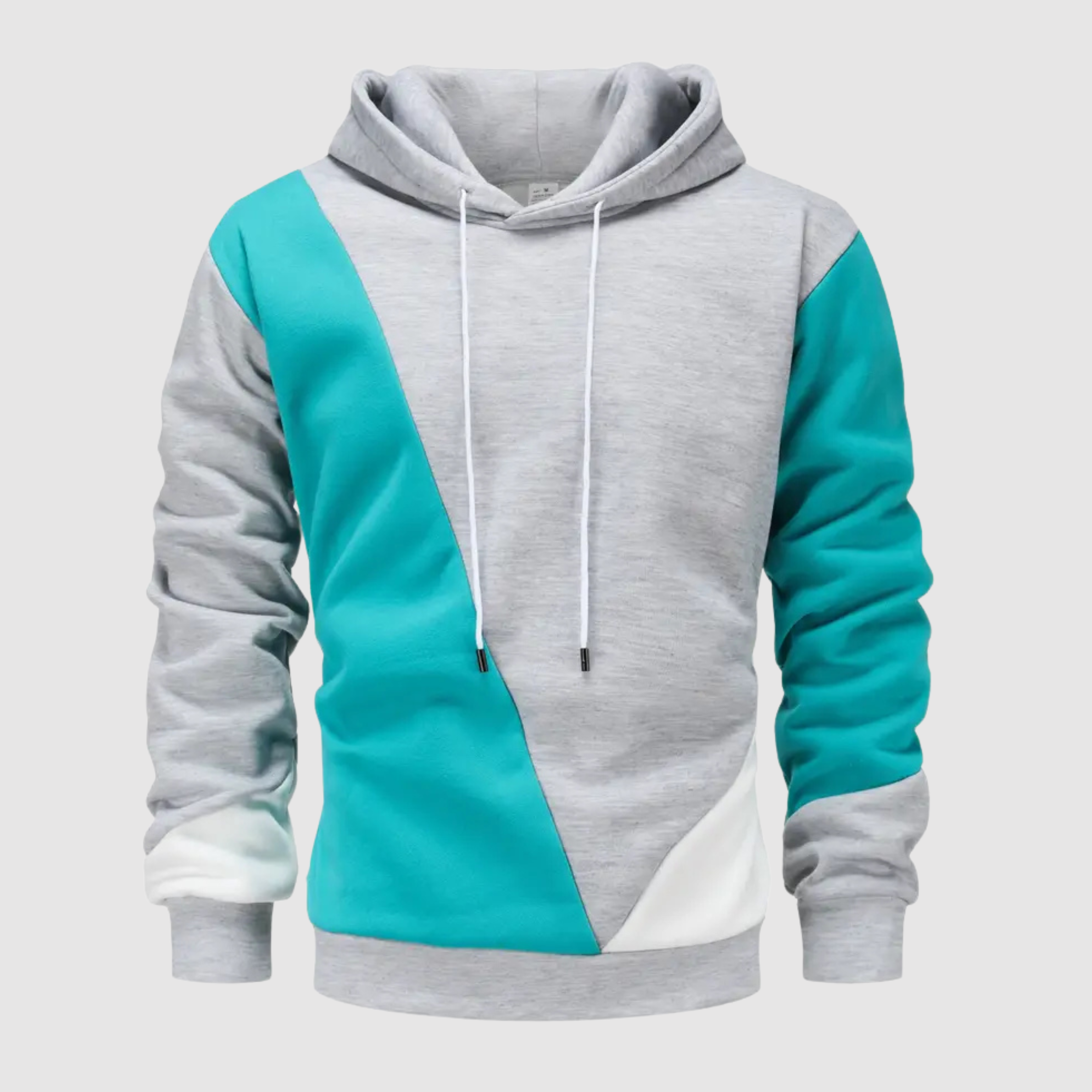 Jeffrey - Herren Farbblock Kapuzenpullover mit Kordelzug 3