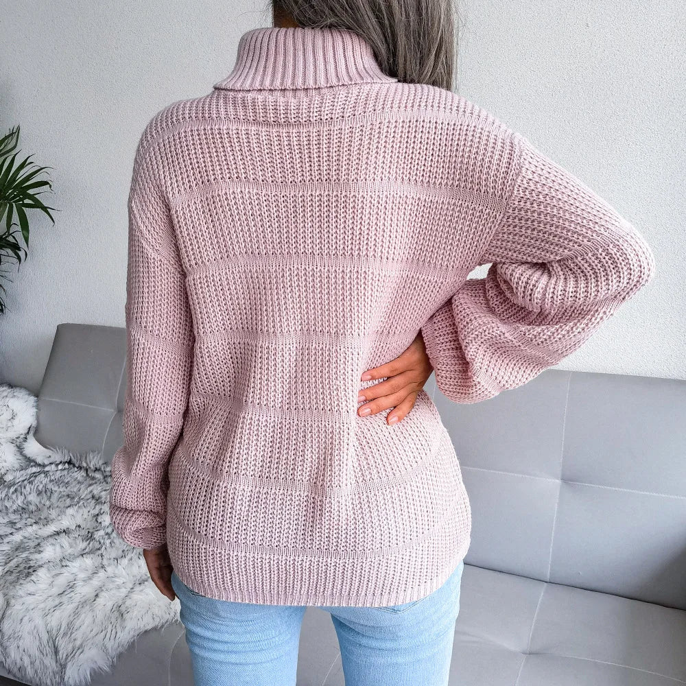 Jolly - Basic Rollkragenpullover für Frauen