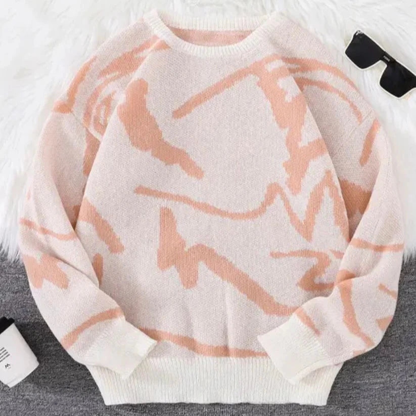 Joshua - Strickpullover mit Graffiti-Jacquard-Muster 2