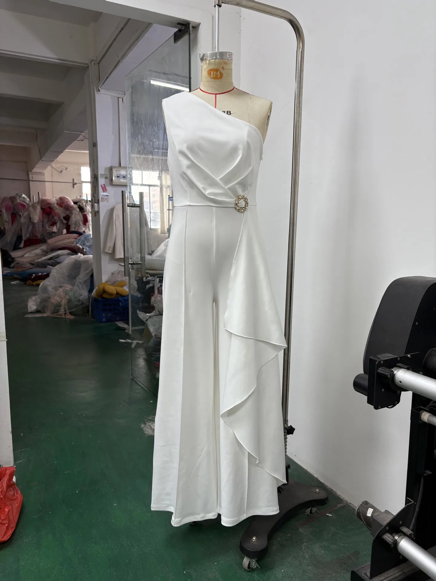 Jumpsuit Damen | Elegant One-Shoulder & Weites Bein