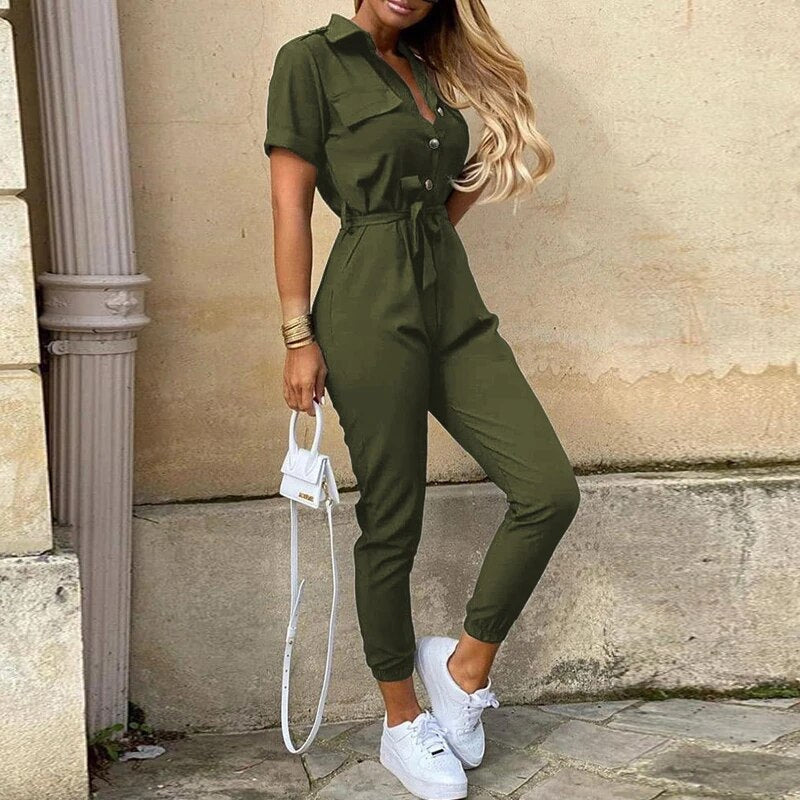 Jumpsuit Damen | Streifen & Figurbetont