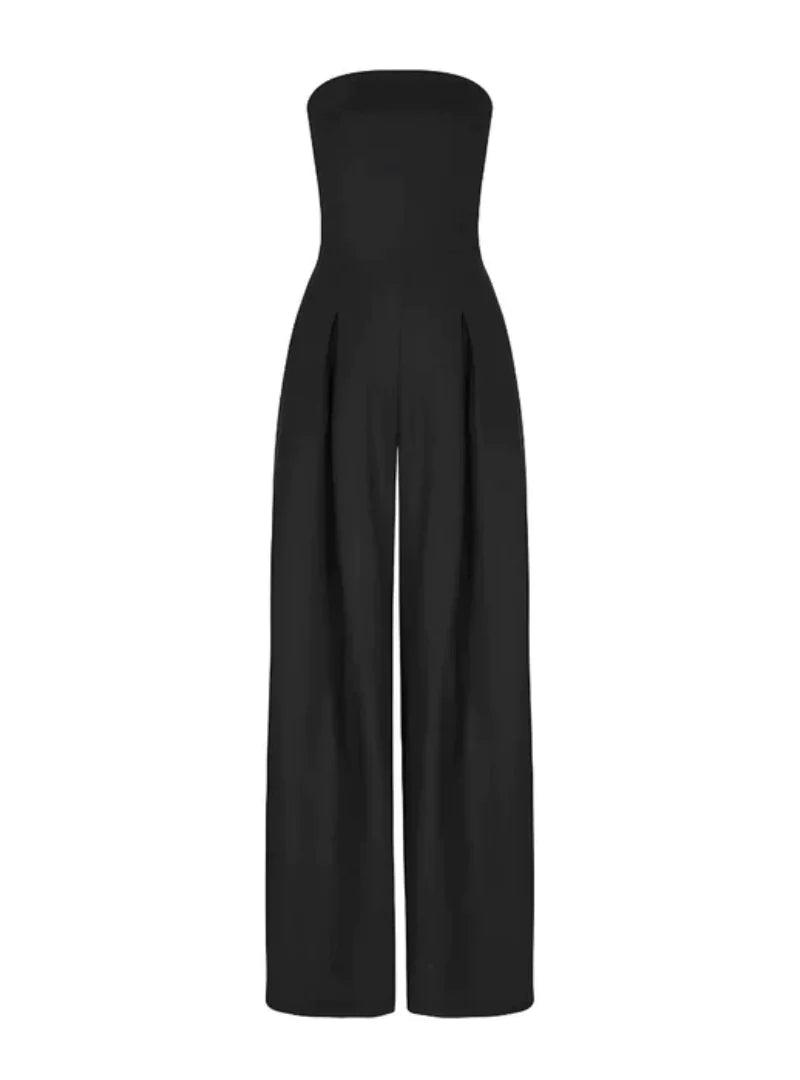 Jumpsuit Damen | Trägerlos & Elegant mit Weitem Bein