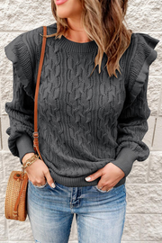 Kalya - Camisola patchwork lisa casual