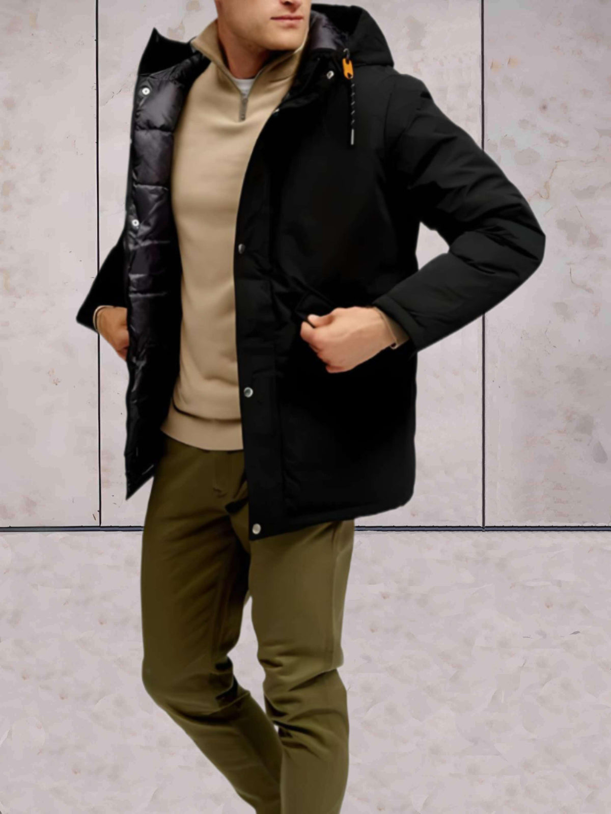 Kapuzenjacke Herren | Warm & Winddicht 2