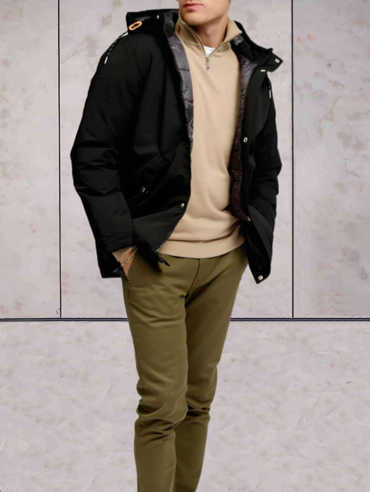 Kapuzenjacke Herren | Warm & Winddicht