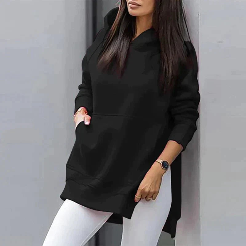 Kapuzenpullover Damen | Oversize-Schnitt & Seitenschlitze