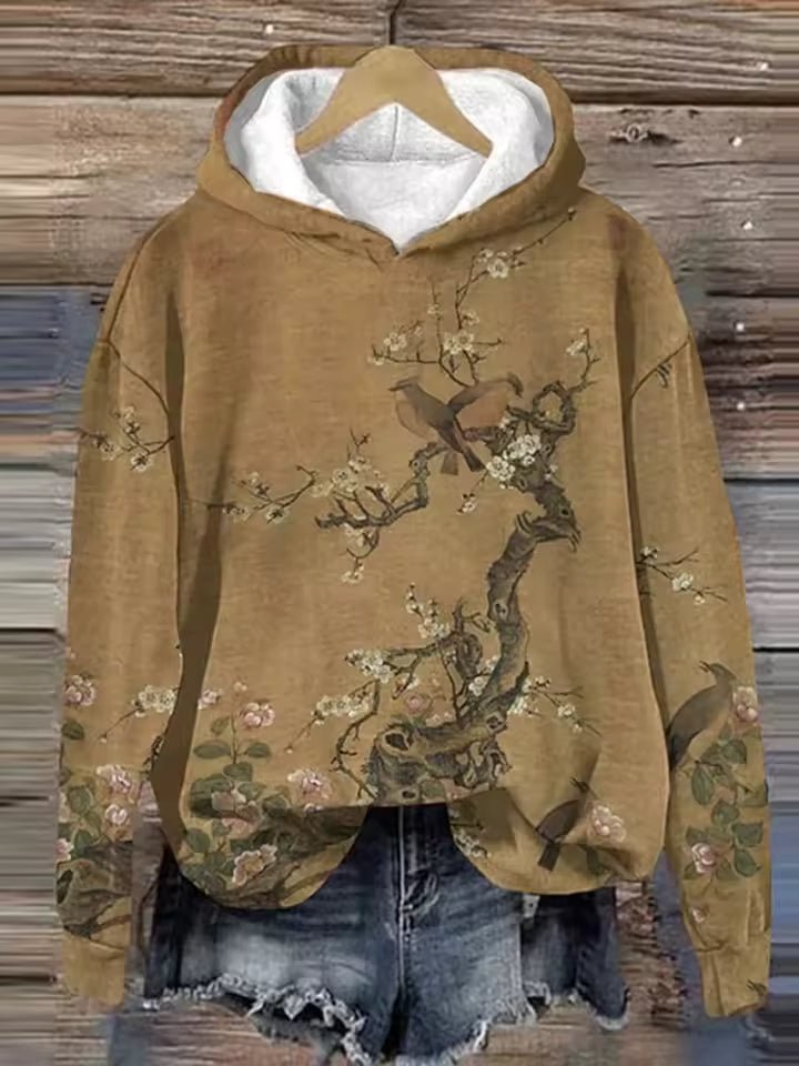 Kapuzenpullover Damen | Skandinavisches Muster & Leicht