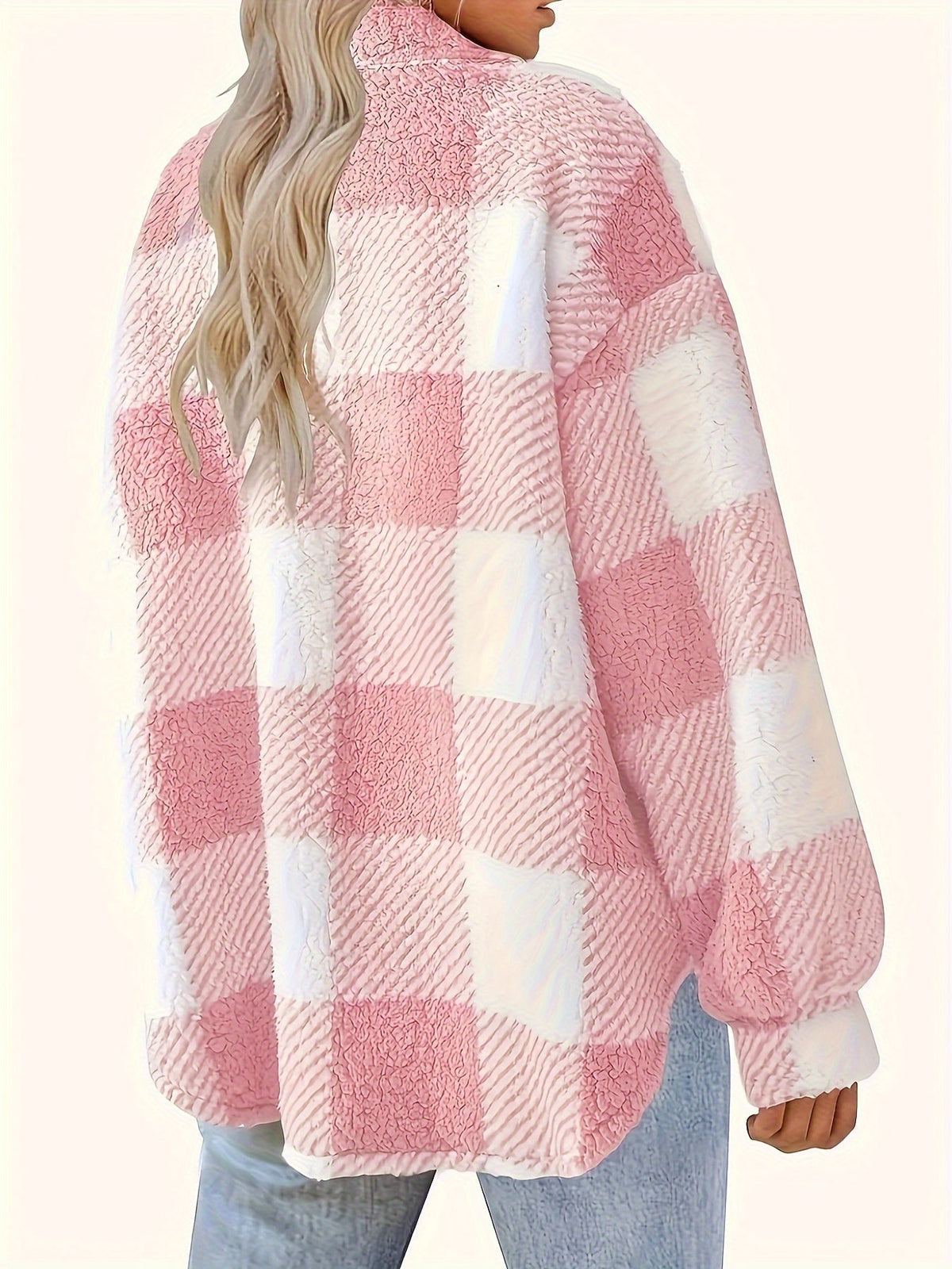 Karojacke Damen | Knopfleiste & Klassischer Kragen