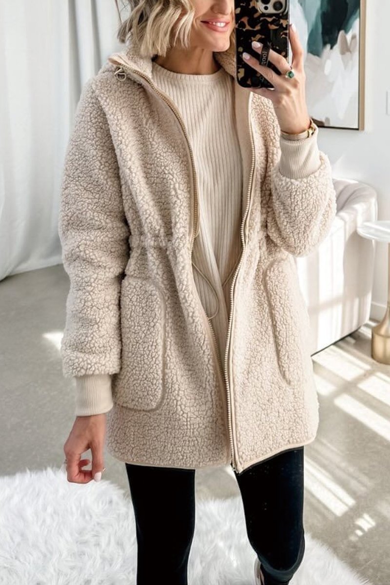 Komfortabele Plüsch-Jacke