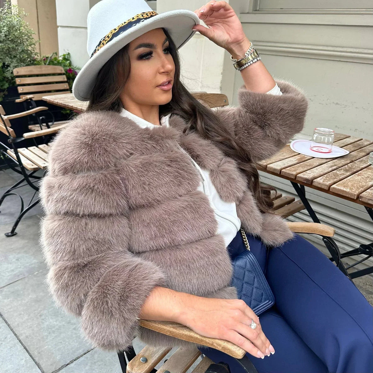 Kurzjacke Damen | Flauschig & Warm 2