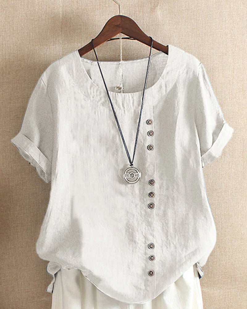 Kurzarm Bluse Damen | Casual & Leicht