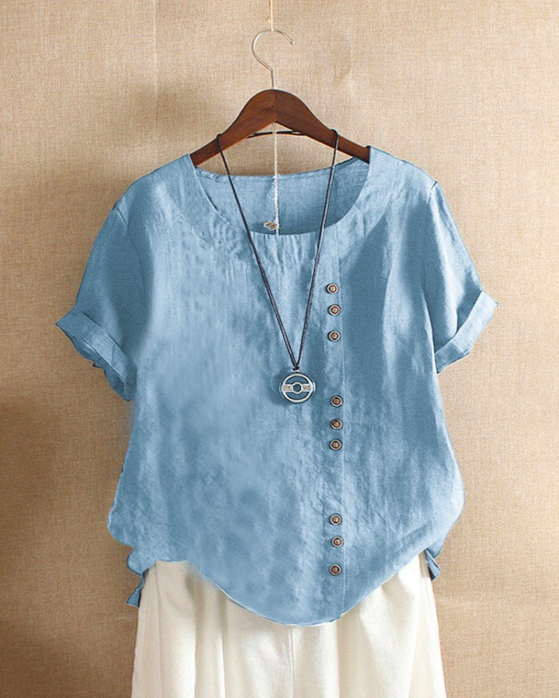 Kurzarm Bluse Damen | Casual & Leicht