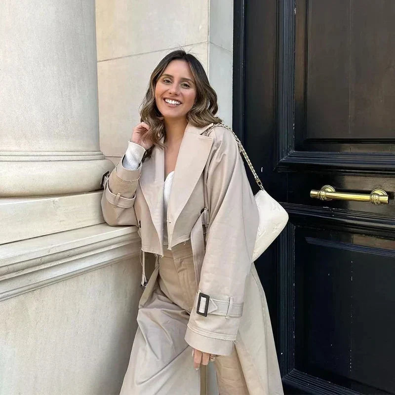Kurzer Trenchcoat Damen | Cropped & Wandelbar