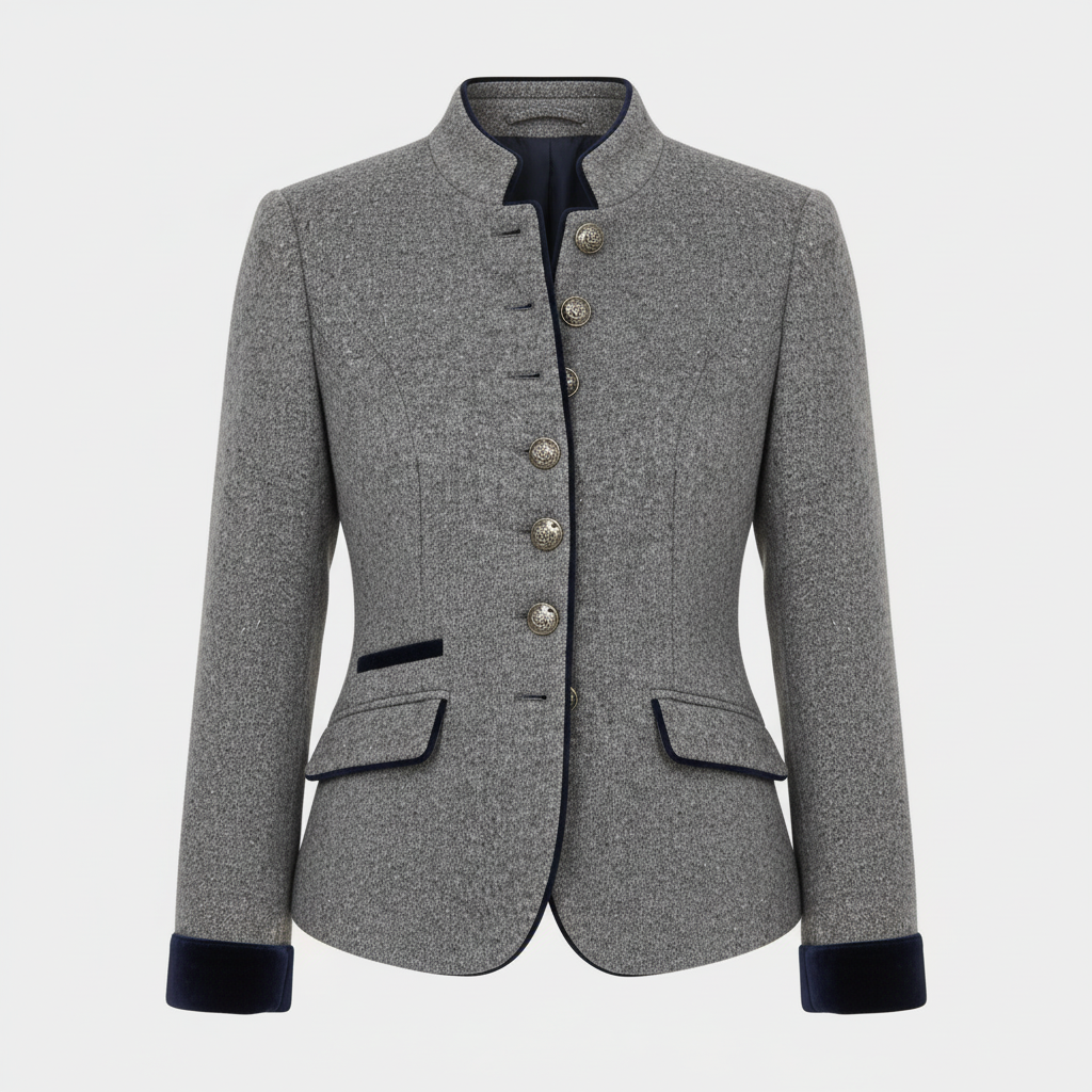 Kurzjacke Damen | Stehkragen & Figurbetonte Silhouette