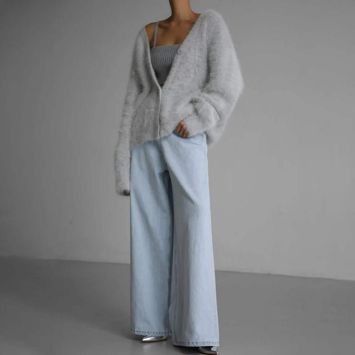 Kuschelige Kaschmir Strickjacke Damen 5