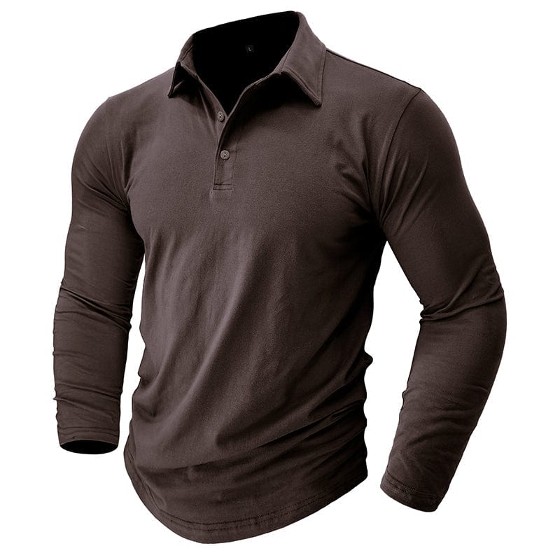 Langarm Poloshirt Herren | Figurbetonte Passform