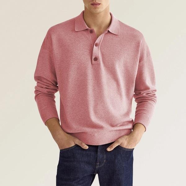 Langarm Poloshirt Herren | Klassischer Kragen & Bequem