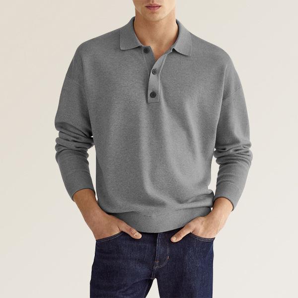 Langarm Poloshirt Herren | Klassischer Kragen & Bequem