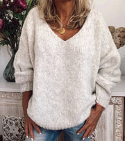 Long-sleeved concise sweater
