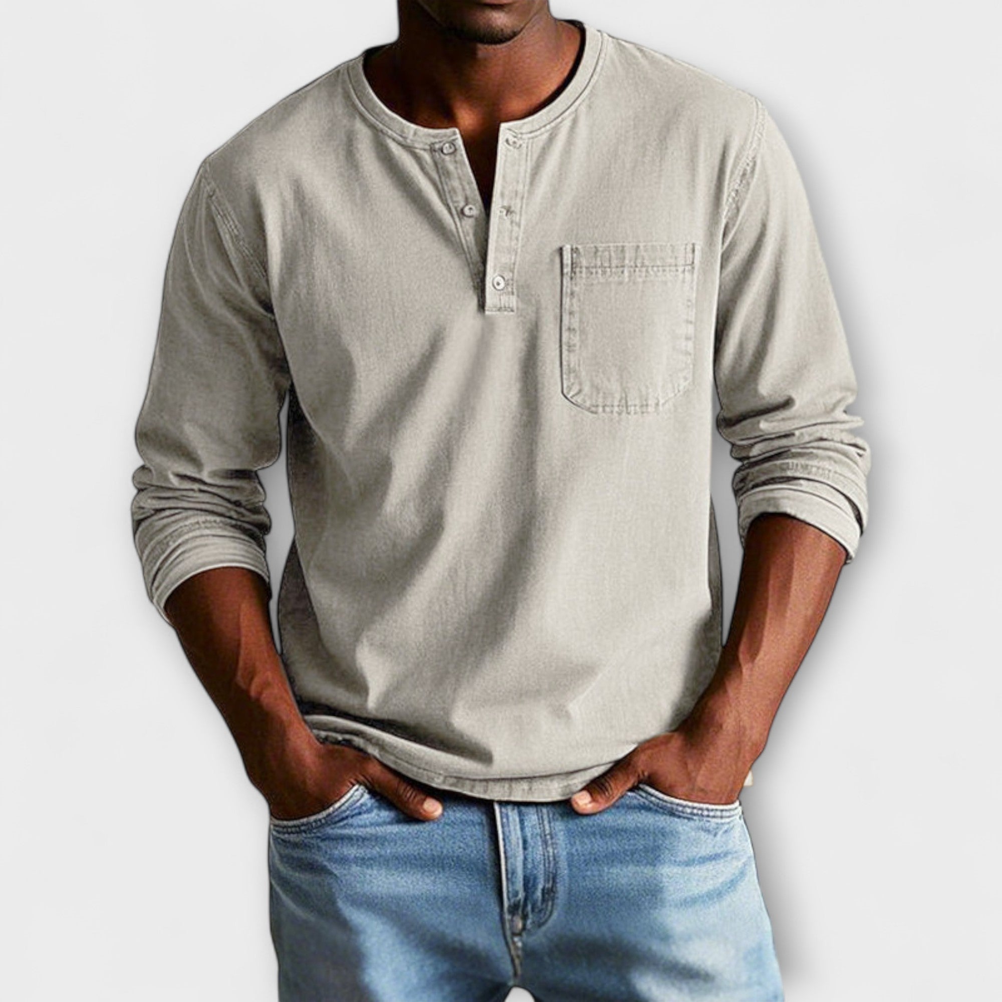Langarmhemd Herren | Knopfleiste & lässig-gepflegter Look