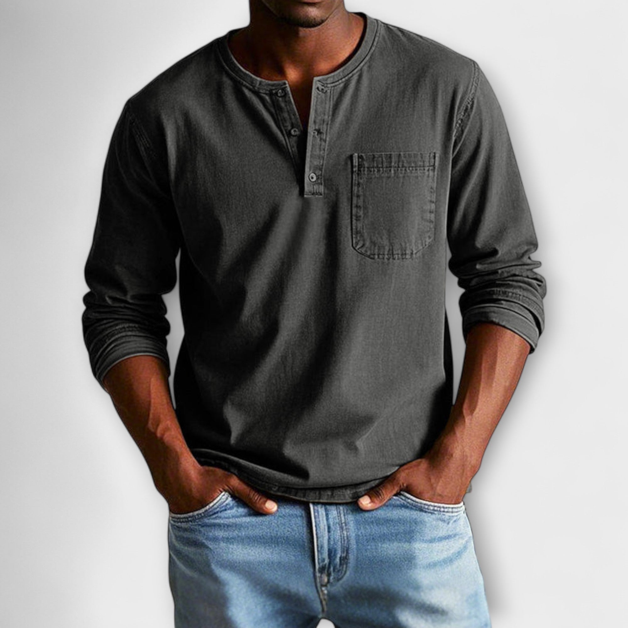 Langarmhemd Herren | Knopfleiste & lässig-gepflegter Look