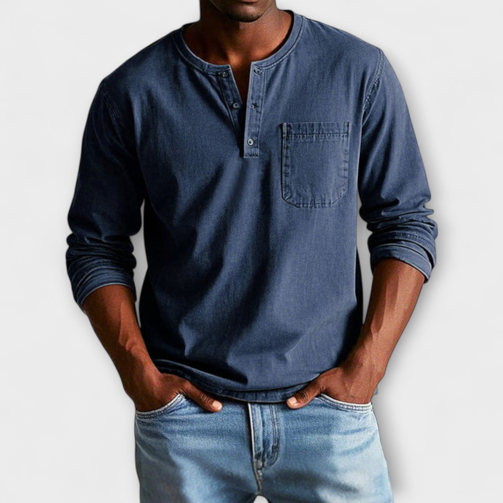 Langarmhemd Herren | Knopfleiste & lässig-gepflegter Look