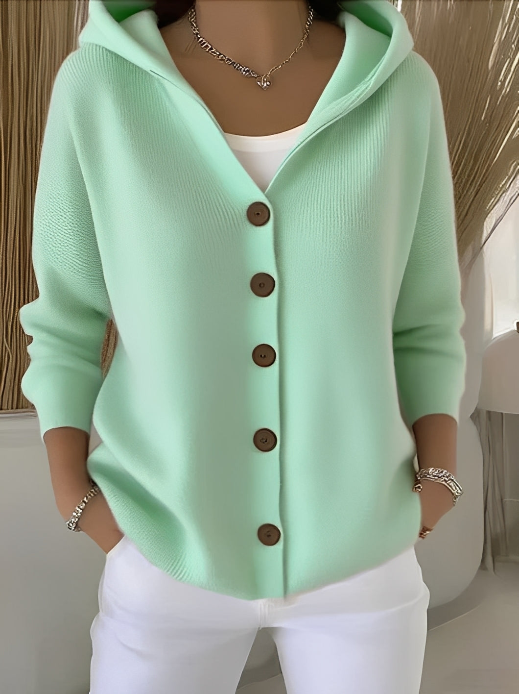Langarmjacke Damen | Kuschelig Warm mit Kapuze
