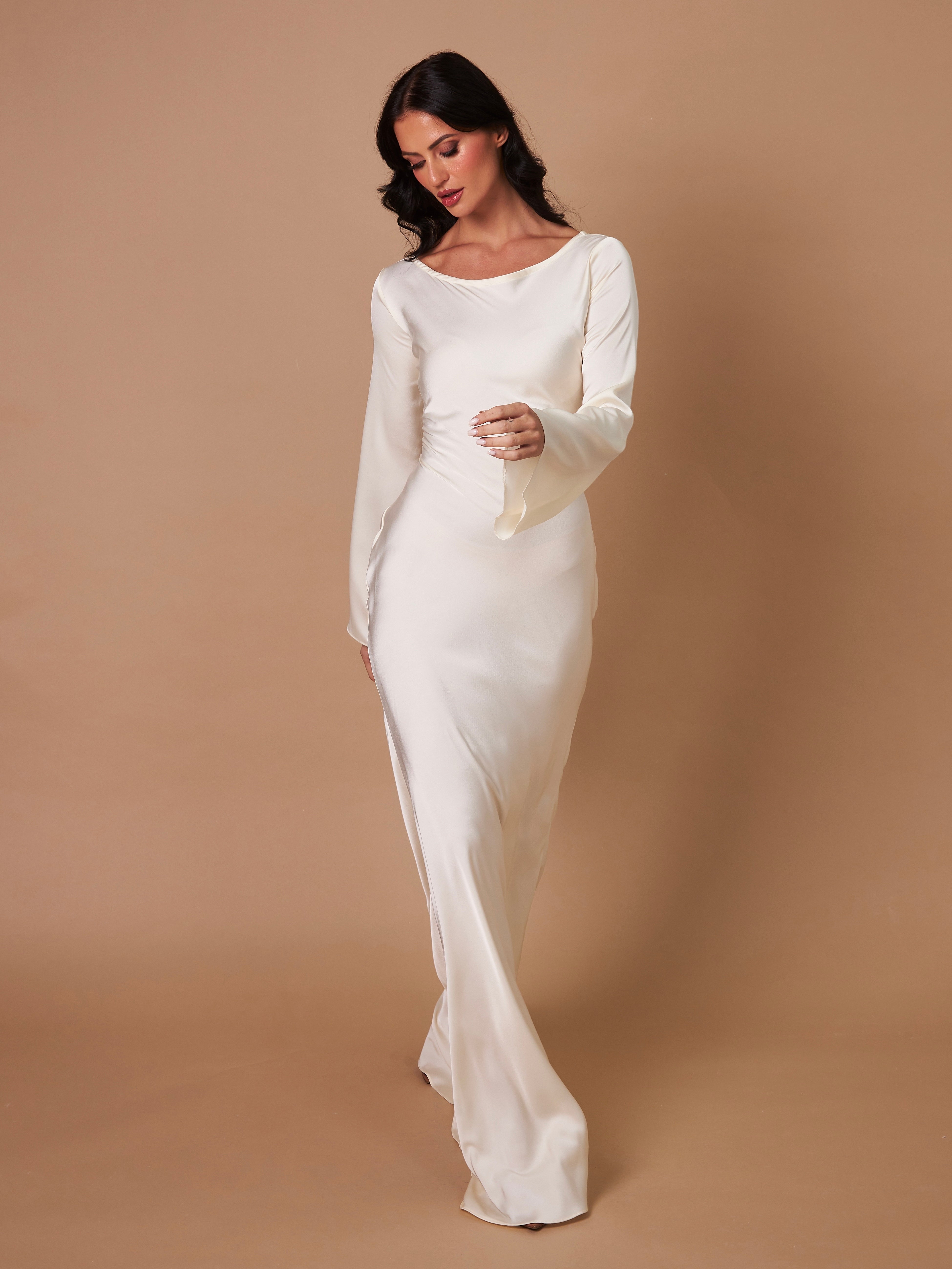 Langärmliges Maxikleid - Mühelose Eleganz für jeden Anlass
