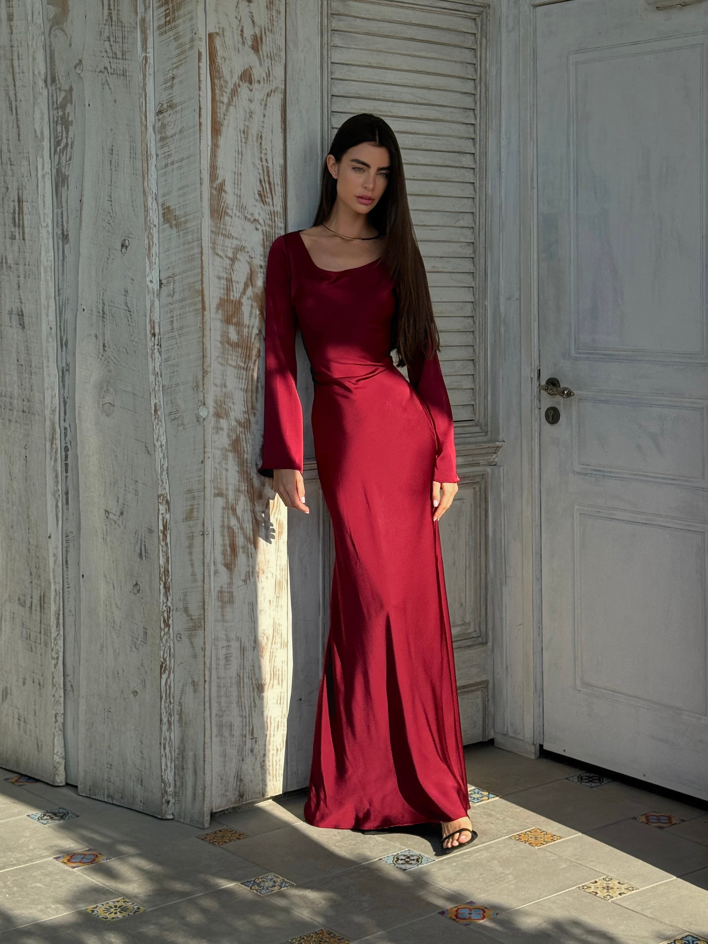 Langärmliges Maxikleid - Mühelose Eleganz für jeden Anlass