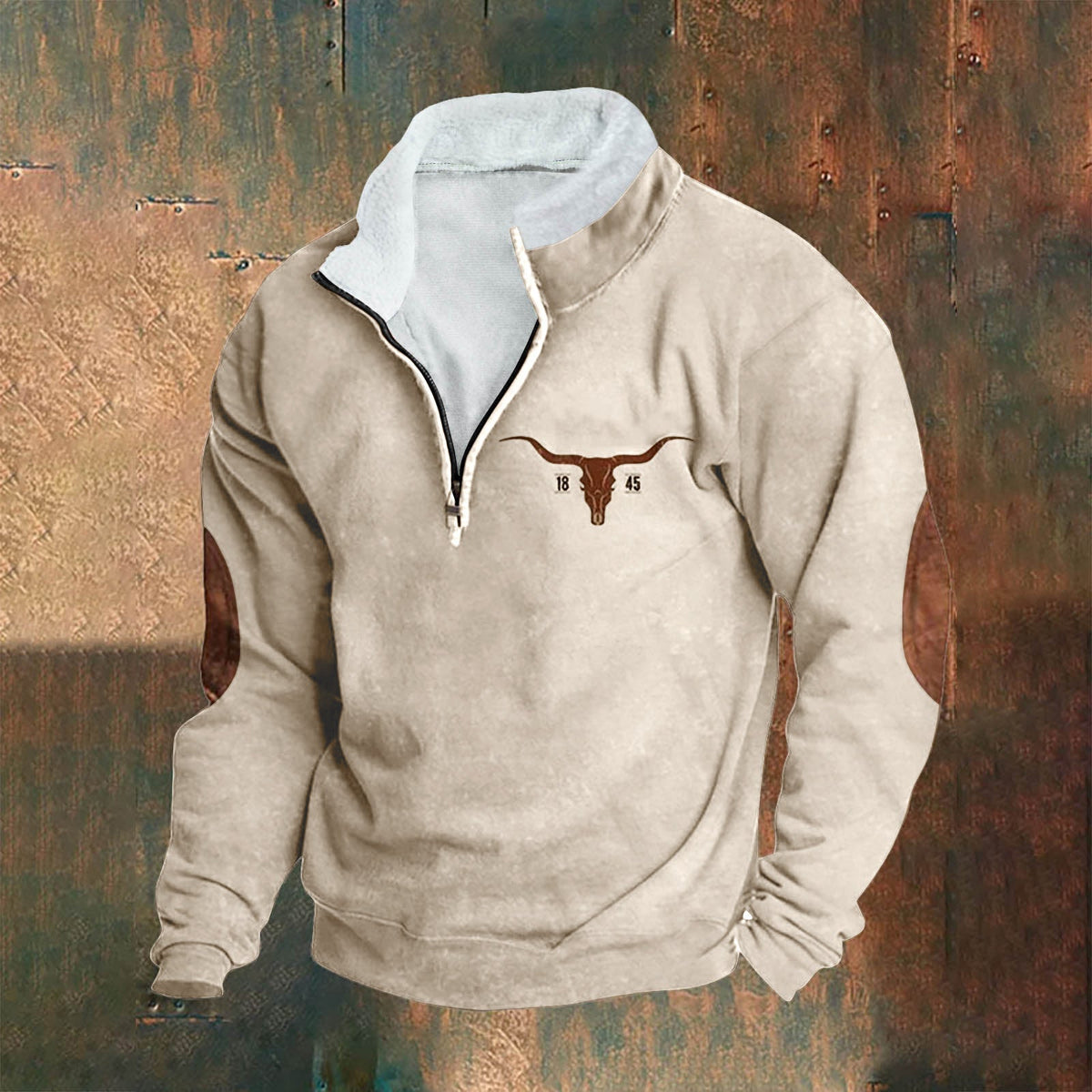 Langarmpullover Herren | Mit Reißverschluss 1