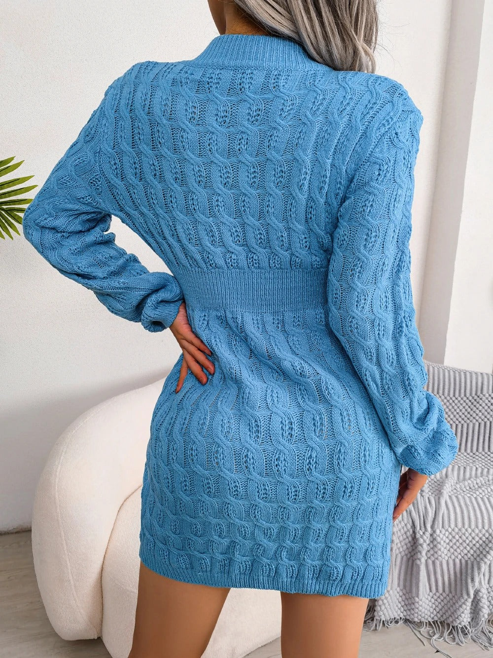 Lässiges Strickkleid Für Frauen
