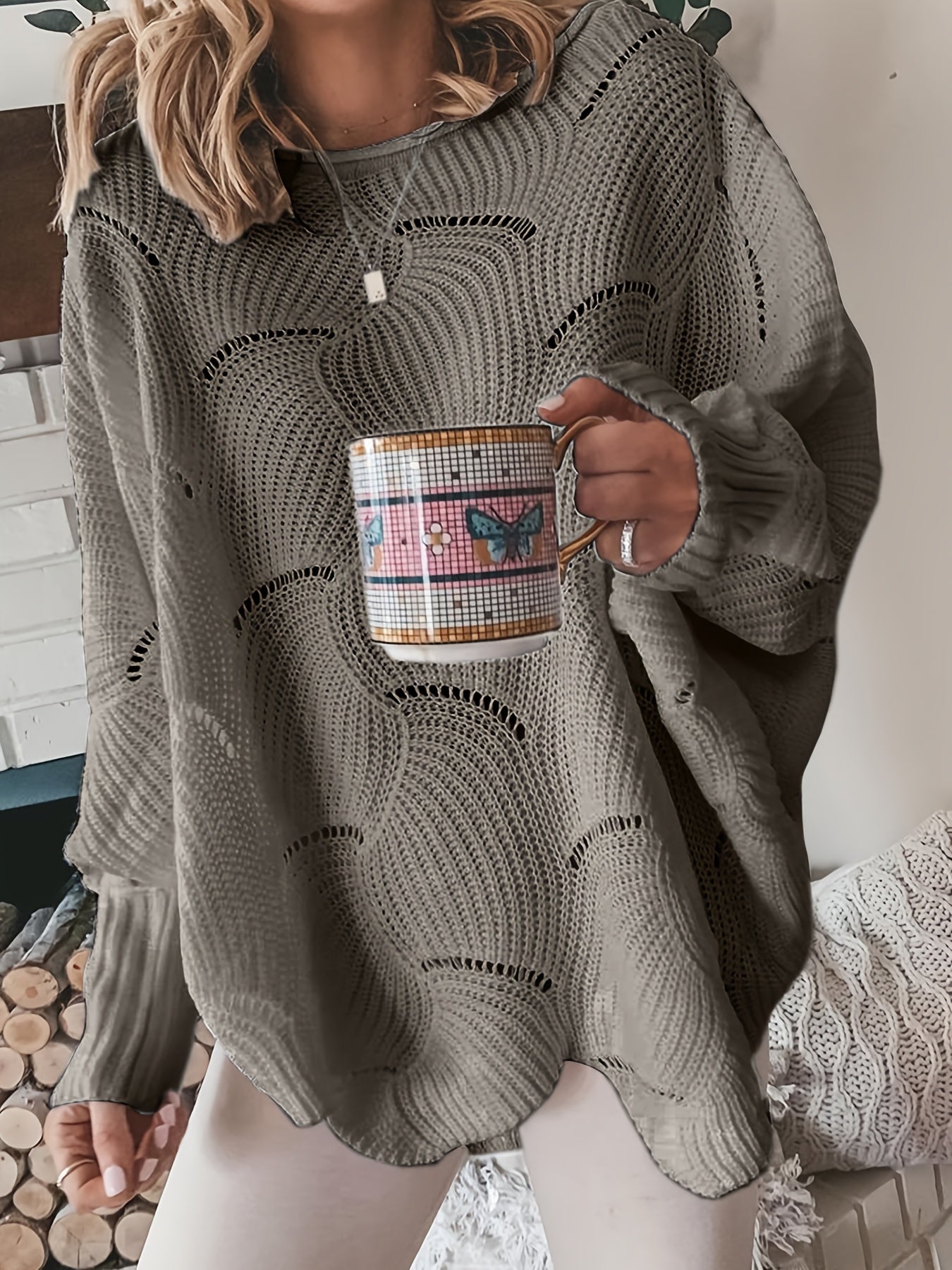 Lily - Damen Pullover mit Rundhalsausschnitt