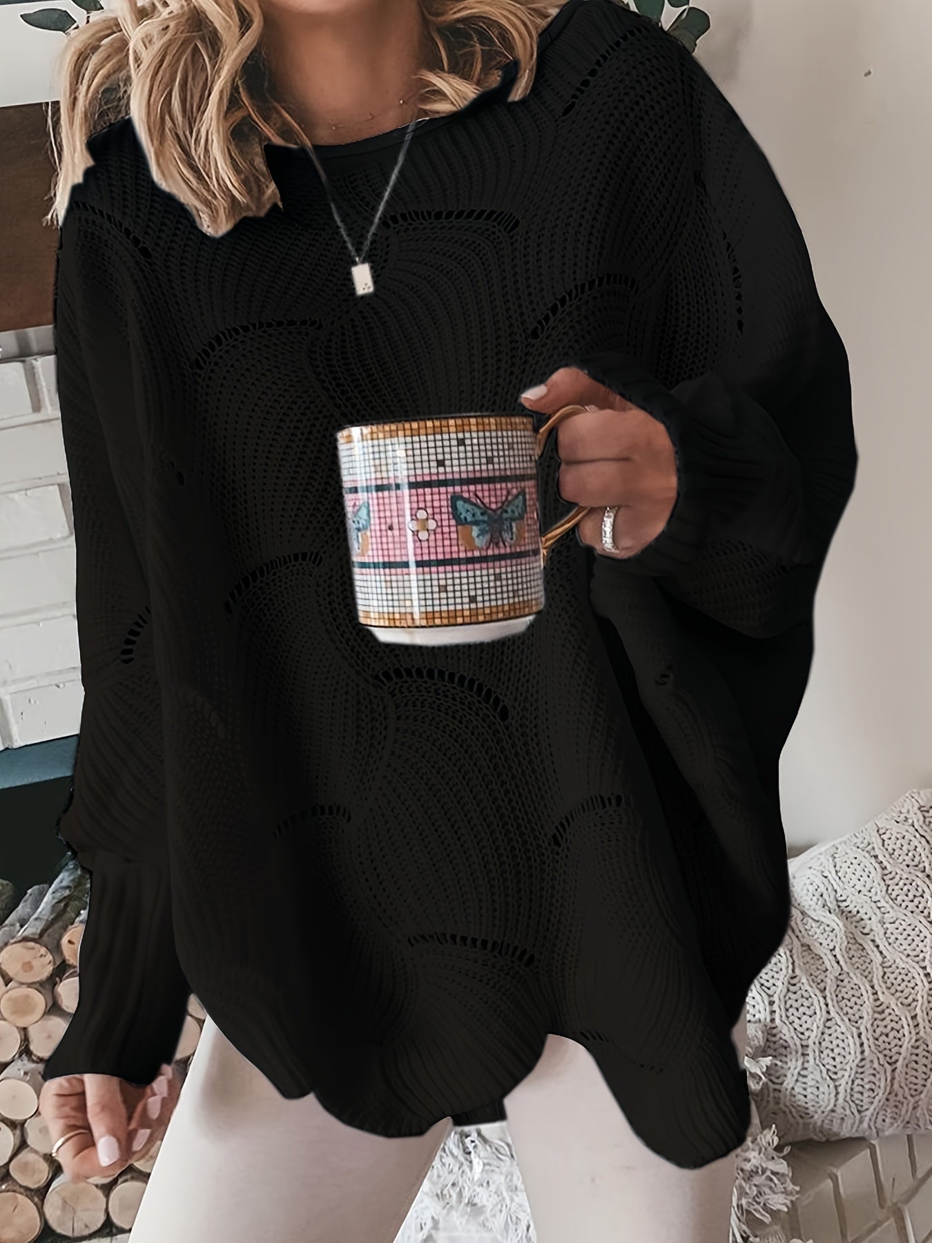Lily - Damen Pullover mit Rundhalsausschnitt