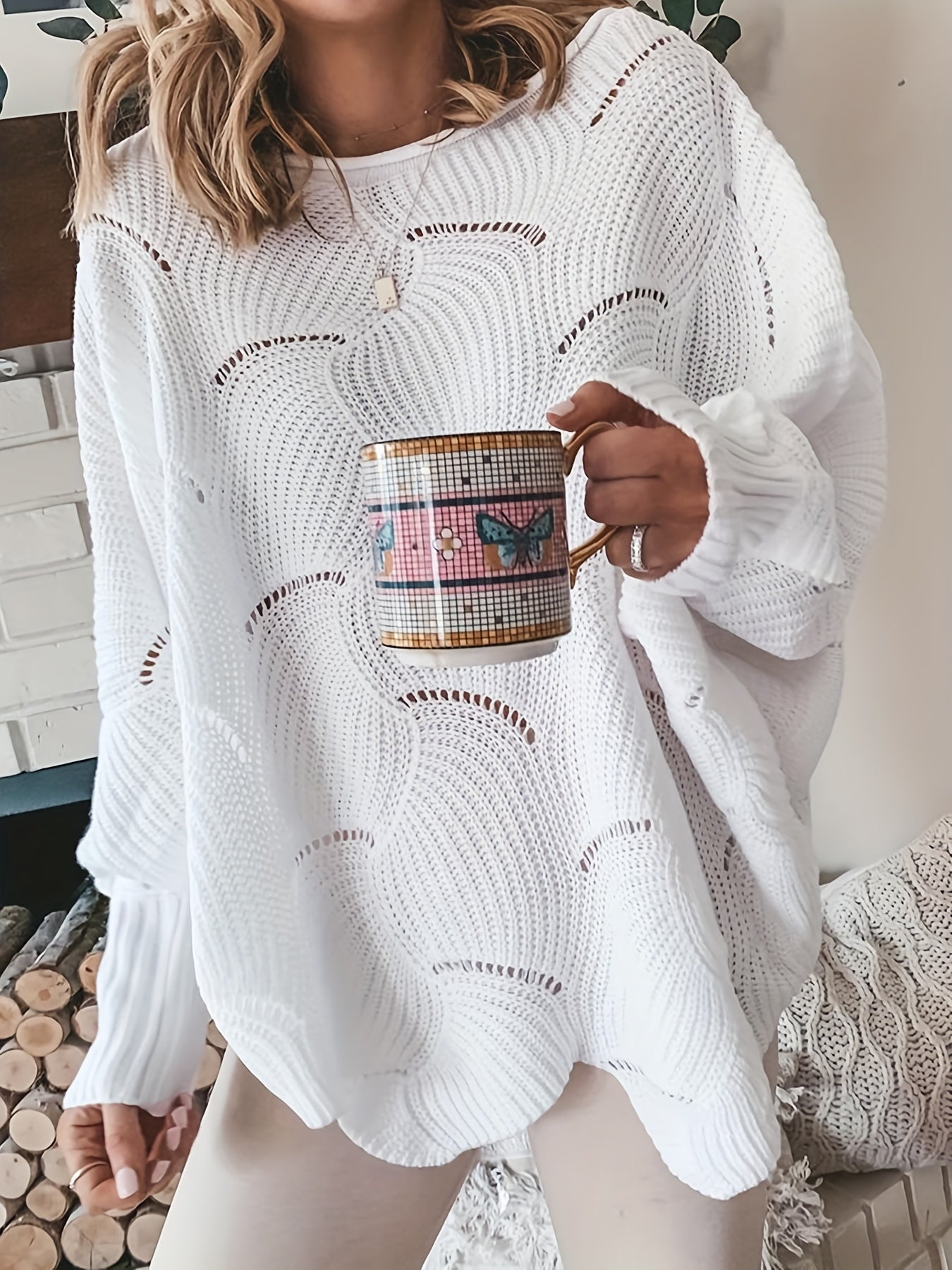 Lily - Damen Pullover mit Rundhalsausschnitt