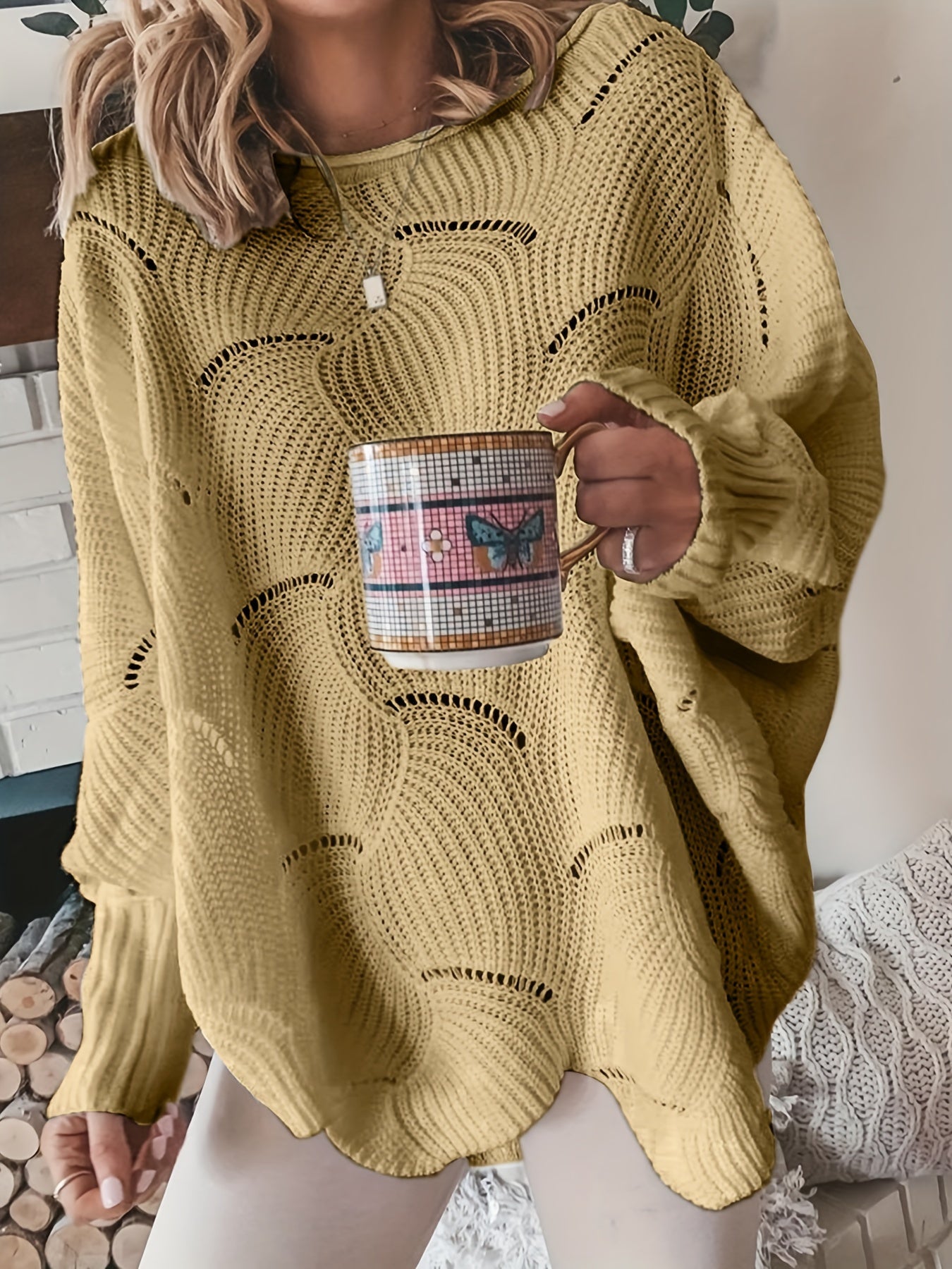 Lily - Damen Pullover mit Rundhalsausschnitt
