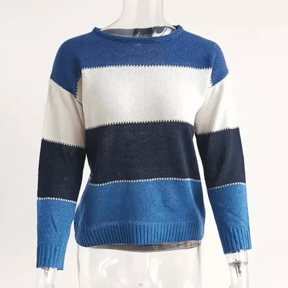 Lily - Strickpullover mit Farbblock