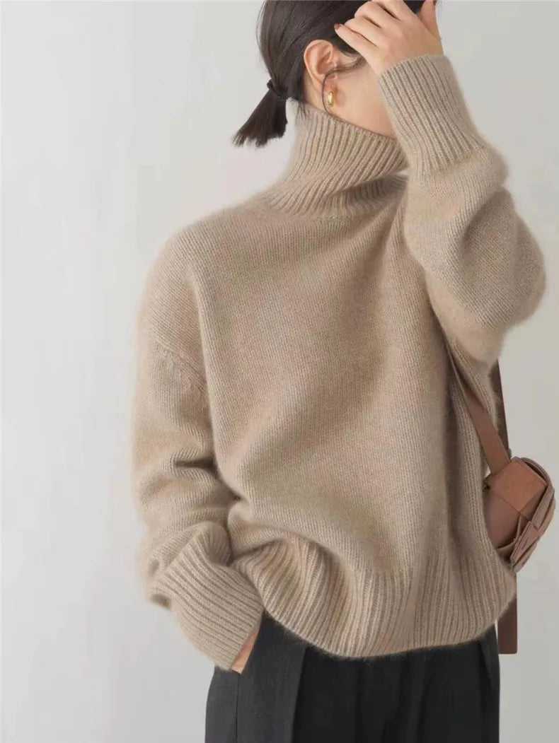Rollkragenpullover Damen | Weicher Fall & Warme Strickfläche 6