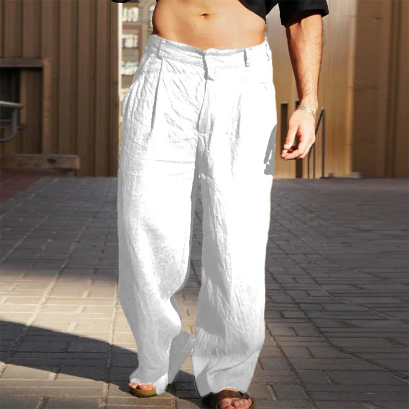 Liping – Weite Leinenhose 1