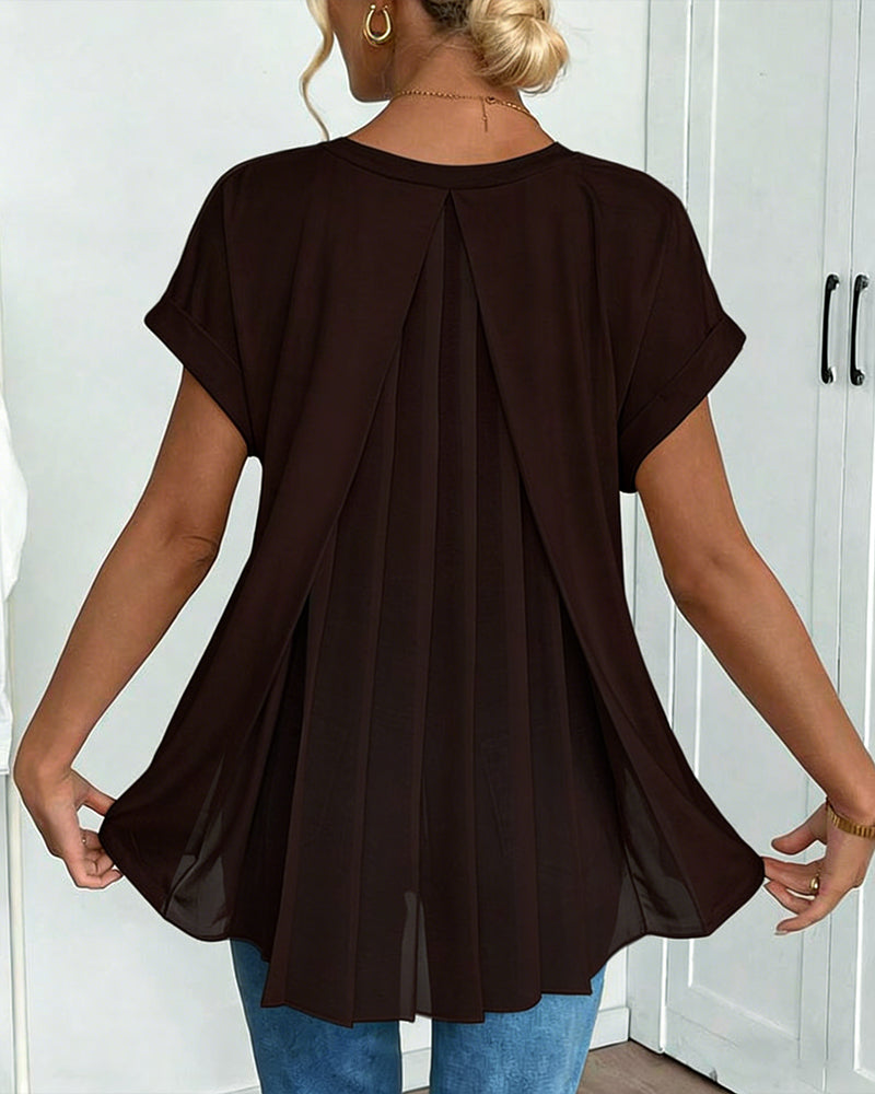 Liyanna – Patchwork T-Hemd Mit Kurzen Ärmeln 2