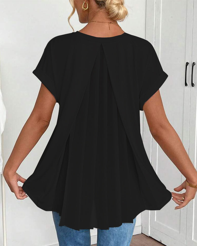 Liyanna – Patchwork T-Hemd Mit Kurzen Ärmeln 4