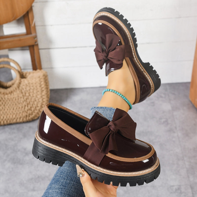 Julia | Stil und Komfort Glänzende Damen Loafer 4