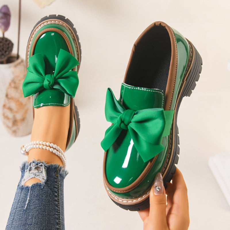 Julia | Stil und Komfort Glänzende Damen Loafer 0