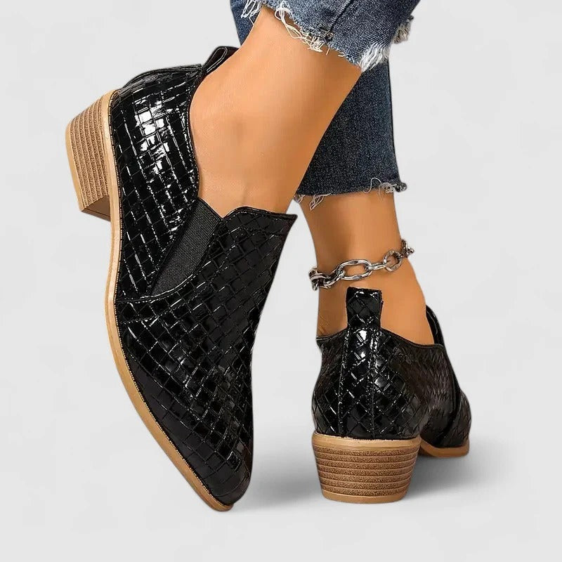 Loafer Damen | Spitze Zehenpartie & Blockabsatz