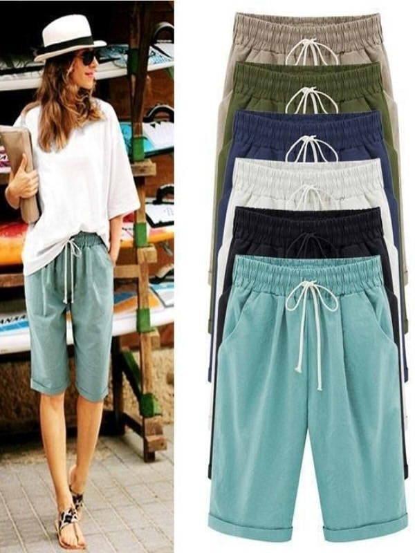 Sommer Shorts Damen | Elastischer Bund & Lässiger Schnitt