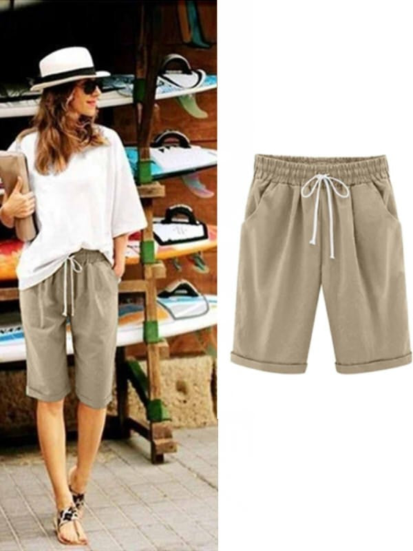 Sommer Shorts Damen | Elastischer Bund & Lässiger Schnitt